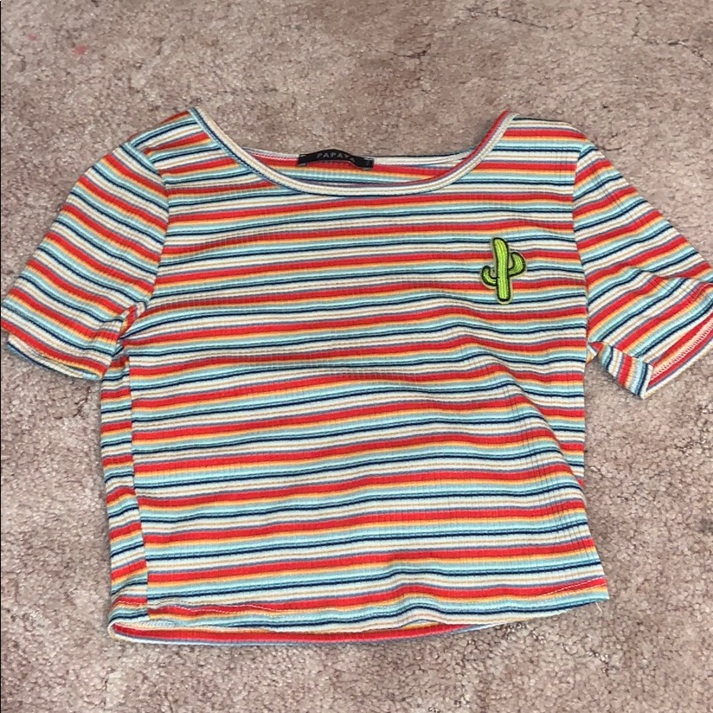 Crop Top with a cute cactus